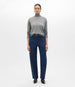 Another Tomorrow Featherweight Turtleneck in Grey – Wool Women's Knitwear