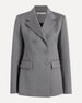 Another Tomorrow Double Breasted Structured Jacket in Black/White – Wool Women's Jacket