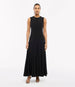 Another Tomorrow Panelled Flare Dress in Black – Crêpe Women's Dress