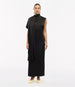 Another Tomorrow Scarf Dress in Black – Satin Women's Dress
