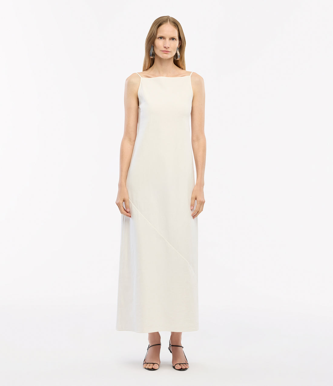 ladies dress slip Another Tomorrow Square Neck Slip Dress