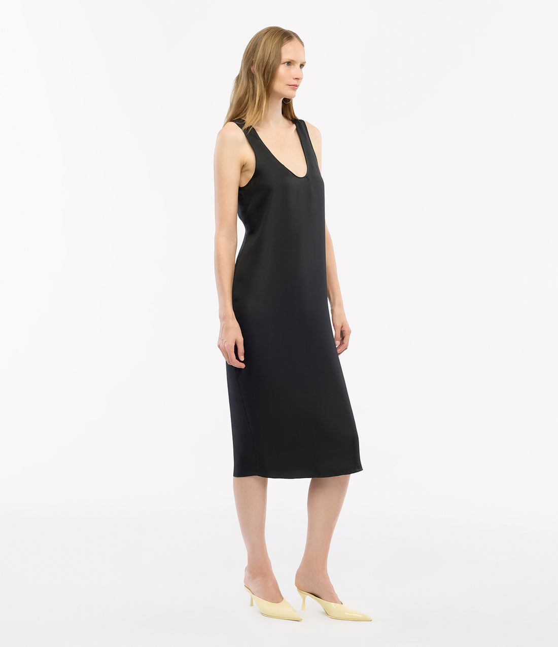 Another Tomorrow Silk Tank Dress Another Tomorrow Silk Tank Dress