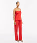 Another Tomorrow Silk Camisole in Red – Silk Women's Top