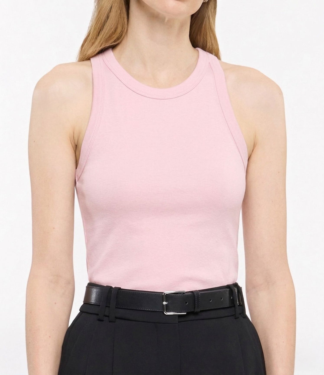 Another Tomorrow Racerback Tank in Quartz – Cotton Women's Top
