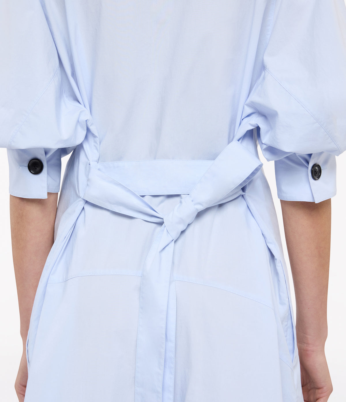 Another Tomorrow Shirt Dress in French Blue – Cotton Women's Dress
