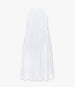 Another Tomorrow Gathered Scoop Back Dress in Off White – Cotton Women's Dress