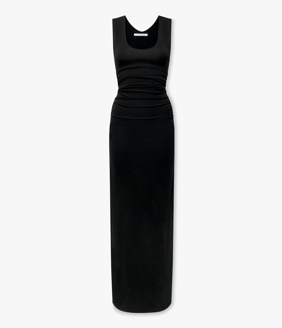 Another Tomorrow Ruched Tank Dress in Black – Cotton Women's Dress