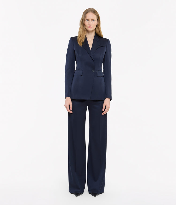 Seamed Waist Jacket | Navy