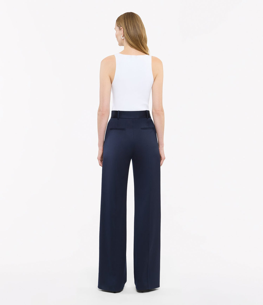 Wide Leg Suit Pant - Resale | Navy