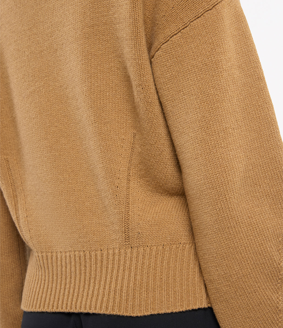 Another Tomorrow Cashmere Knit Sweatshirt in Camel – Cashmere Women's Knitwear
