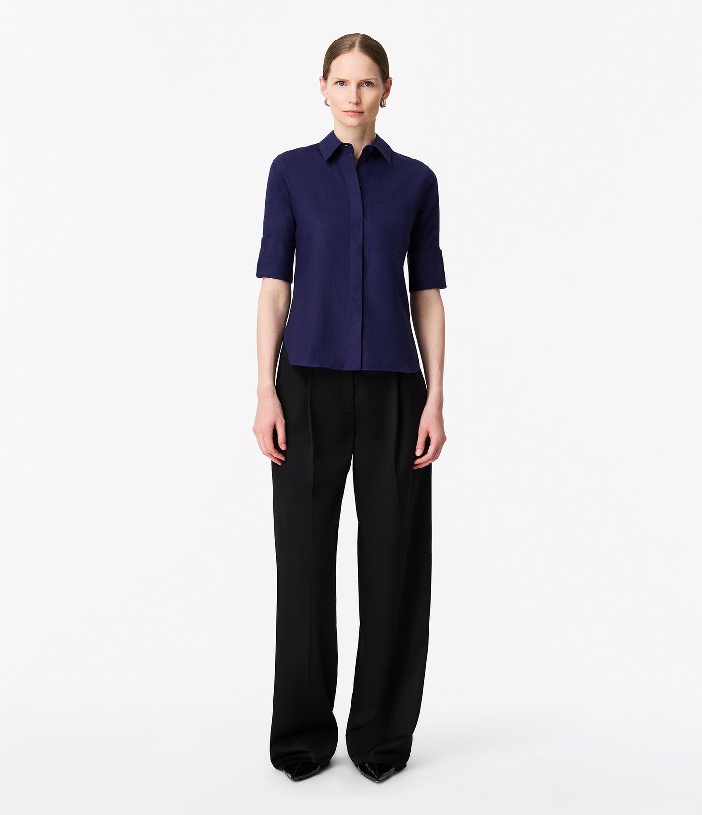 Linen French Cuff Blouse - Resale | Indigo