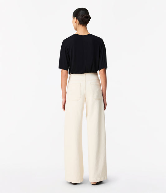 Another Tomorrow Boy Tee in Black – Jersey Women's Top