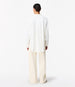Pleat Back Hemp Shirt | Off White in off white