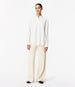Pleat Back Hemp Shirt | Off White in off white