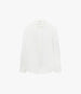 Pleat Back Hemp Shirt | Off White in off white