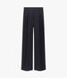 Twill Pleated Trouser | Navy/Chalk in navy chalk