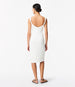 Twist Bias Dress | Off White in off white