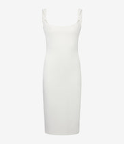 Twist Bias Dress | Off White