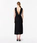 Cowl Back Dress | Black in black