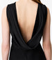 Cowl Back Dress | Black in black