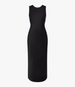 Another Tomorrow Cowl Back Dress in Black – Satin Women's Dress