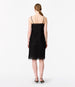 Silk Embroidered Dress | Black
