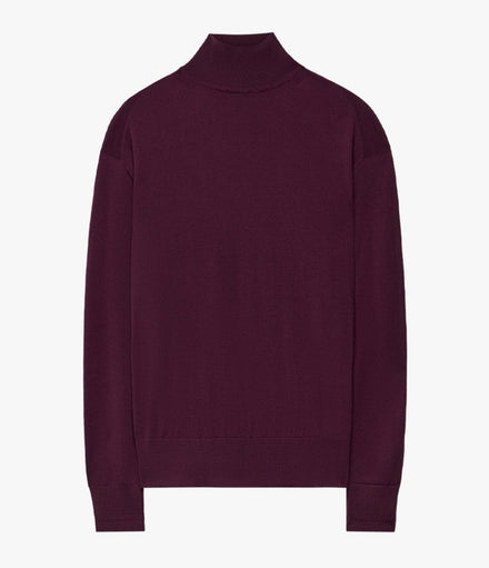 Featherweight Turtleneck | Plum