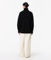 Cashmere Oversized Turtleneck | Black in black