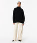 Cashmere Oversized Turtleneck | Black in black
