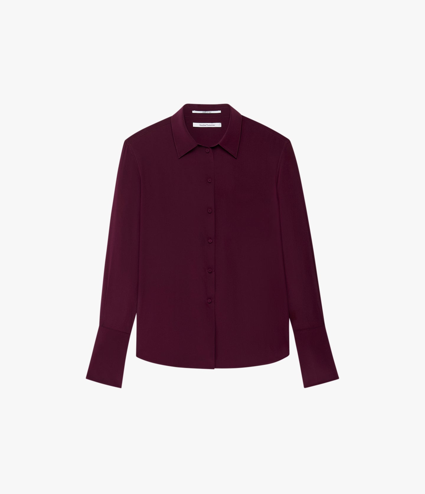 Silk Men's Shirt | Plum