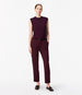 Peg Trouser | Plum in plum