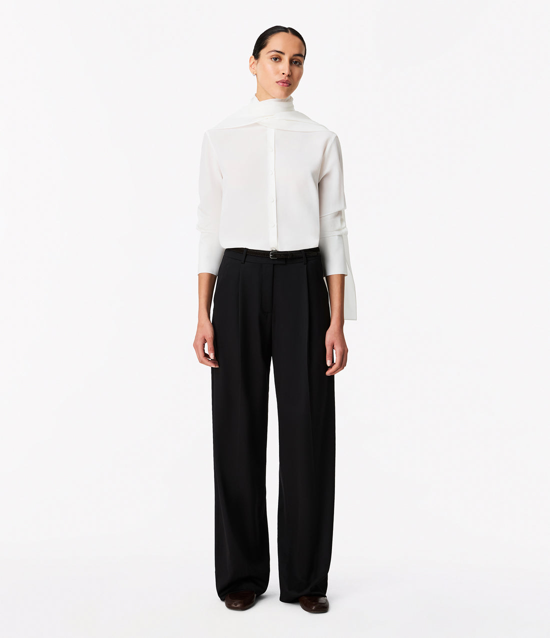 Signature Bow Blouse | Off White