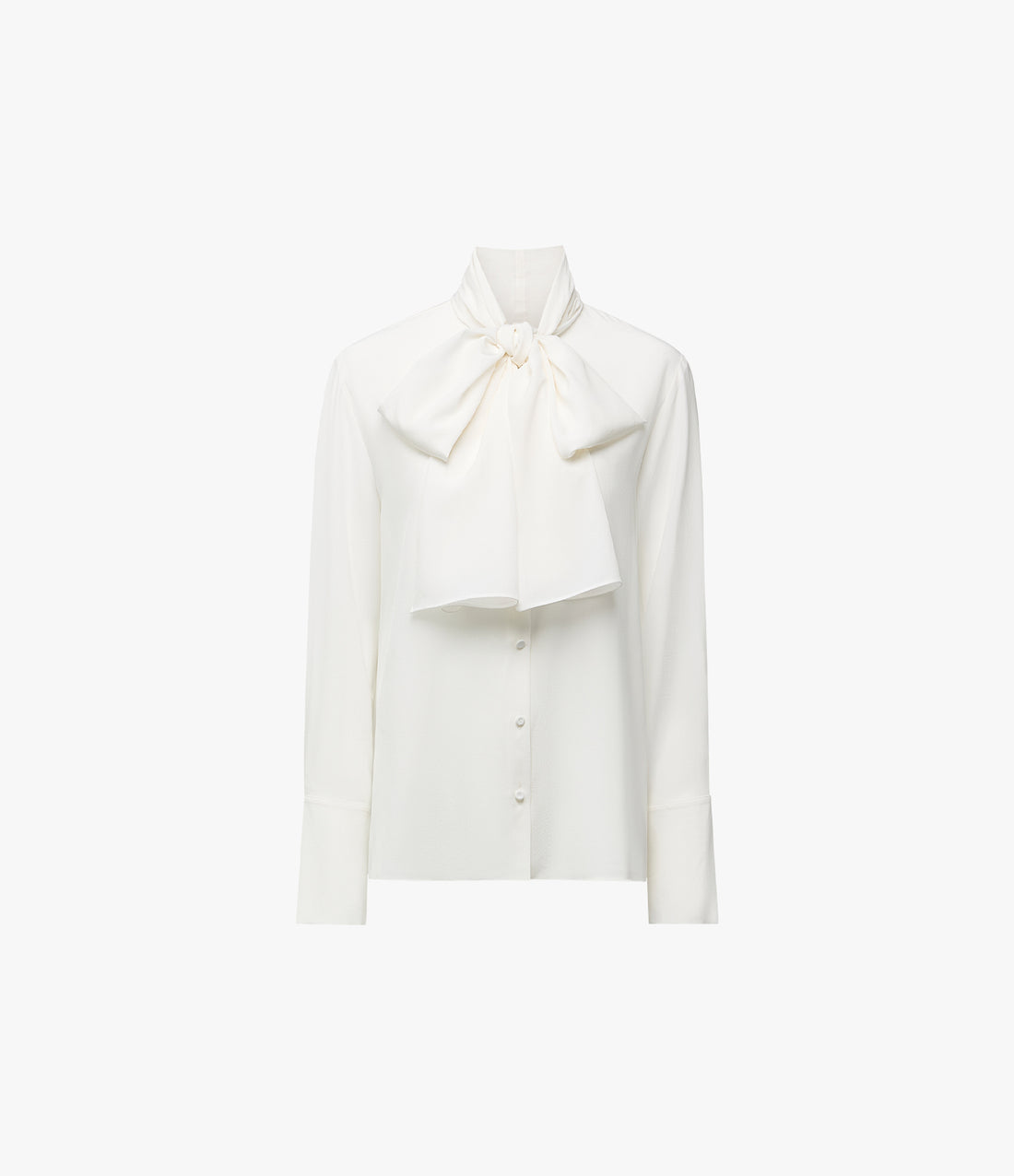 Signature Bow Blouse | Off White