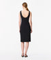 Twist Bias Dress | Black in black