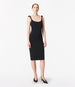 Twist Bias Dress | Black in black