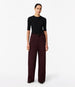 Another Tomorrow Workwear Pant in Overdye Plum – Denim Women's Trousers