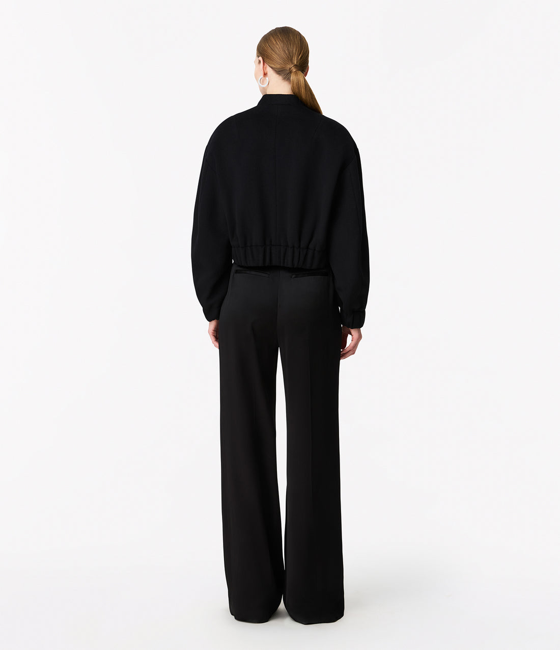 Wool Bomber Jacket | Black