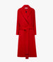 Another Tomorrow Cashmere Wrap Coat in Scarlet – Wool Women's Outerwear