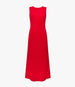 Another Tomorrow Cowl Back Dress in Scarlet – Satin Women's Dress