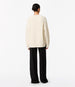 Cashmere Oversized Crewneck | Ivory in ivory