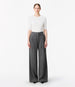 Cashmere Pleated Trouser | Medium Melange Grey in medium melange grey