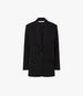 Wool Tailored Jacket | Black in black