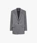 Tailored Cashmere Jacket | Medium Melange Grey in medium melange grey