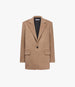 Tailored Cashmere Jacket | Camel in camel