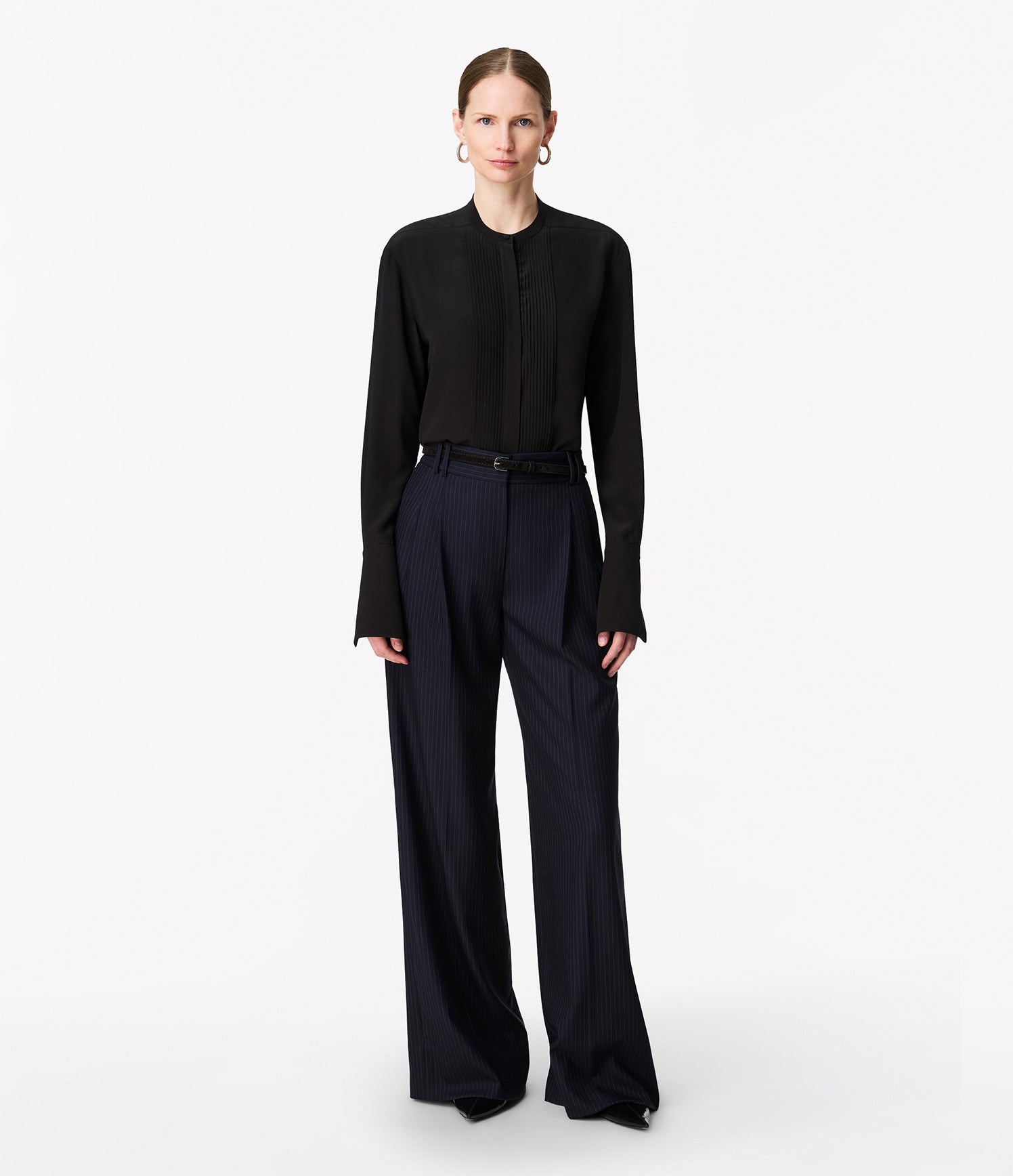 Tuxedo Shirt | Black – Another Tomorrow
