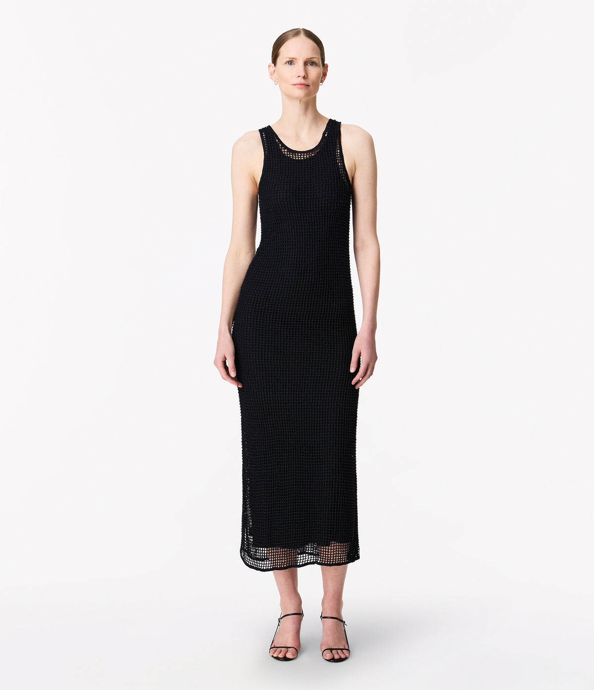Another Tomorrow Beaded Dress in Indigo – Viscose Women's Dress