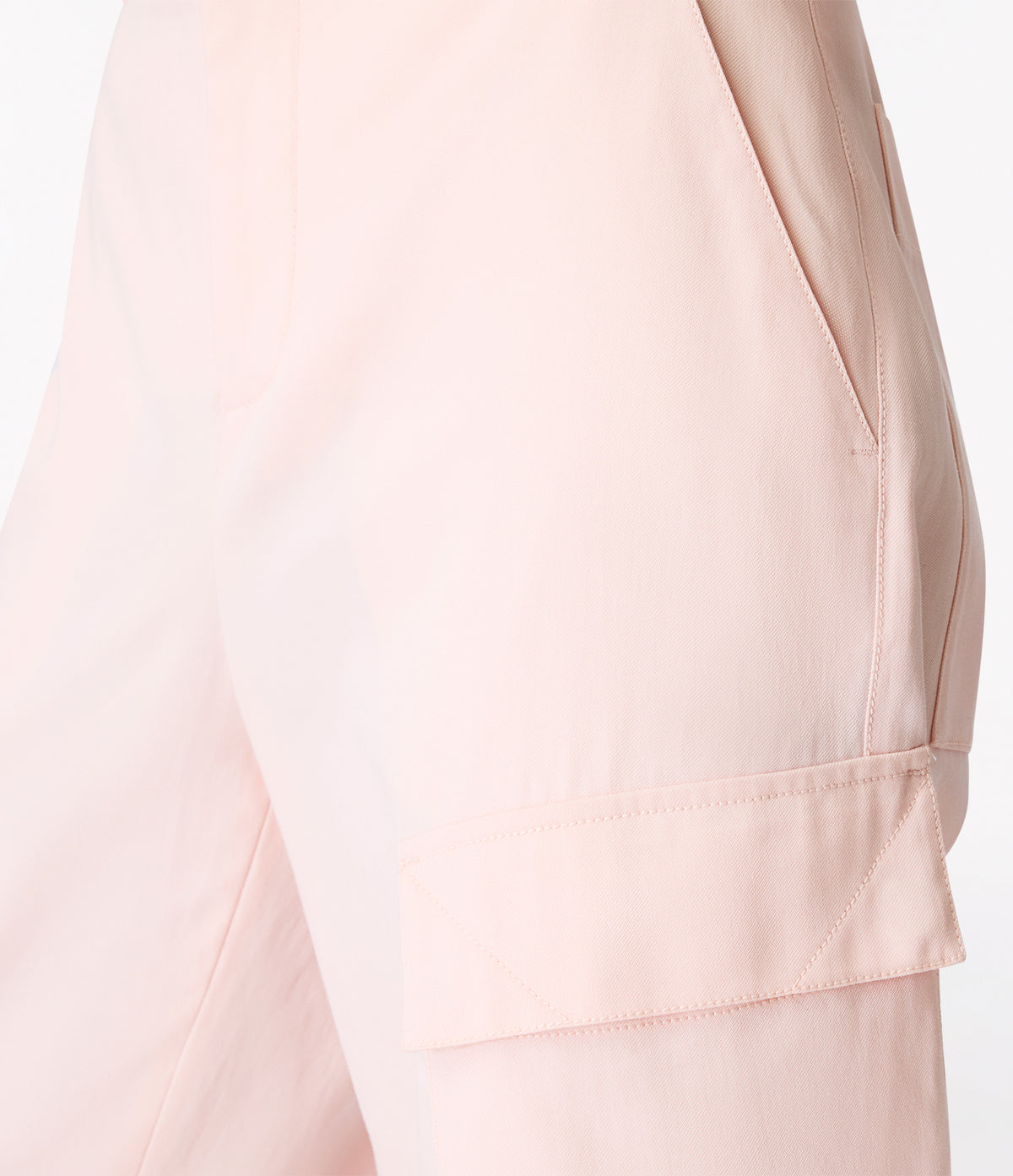 Another Tomorrow Curved Cargo Pant in Quartz – Cotton Women's Trousers