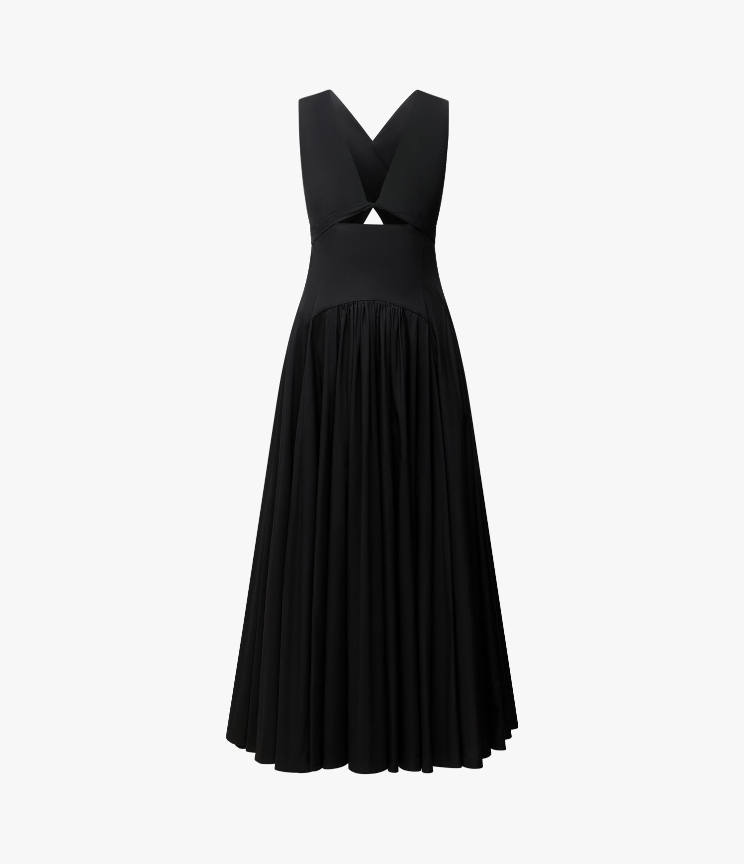 Cutout Circle Dress | Black Another Tomorrow Cutout Circle Dress | Black Another Tomorrow