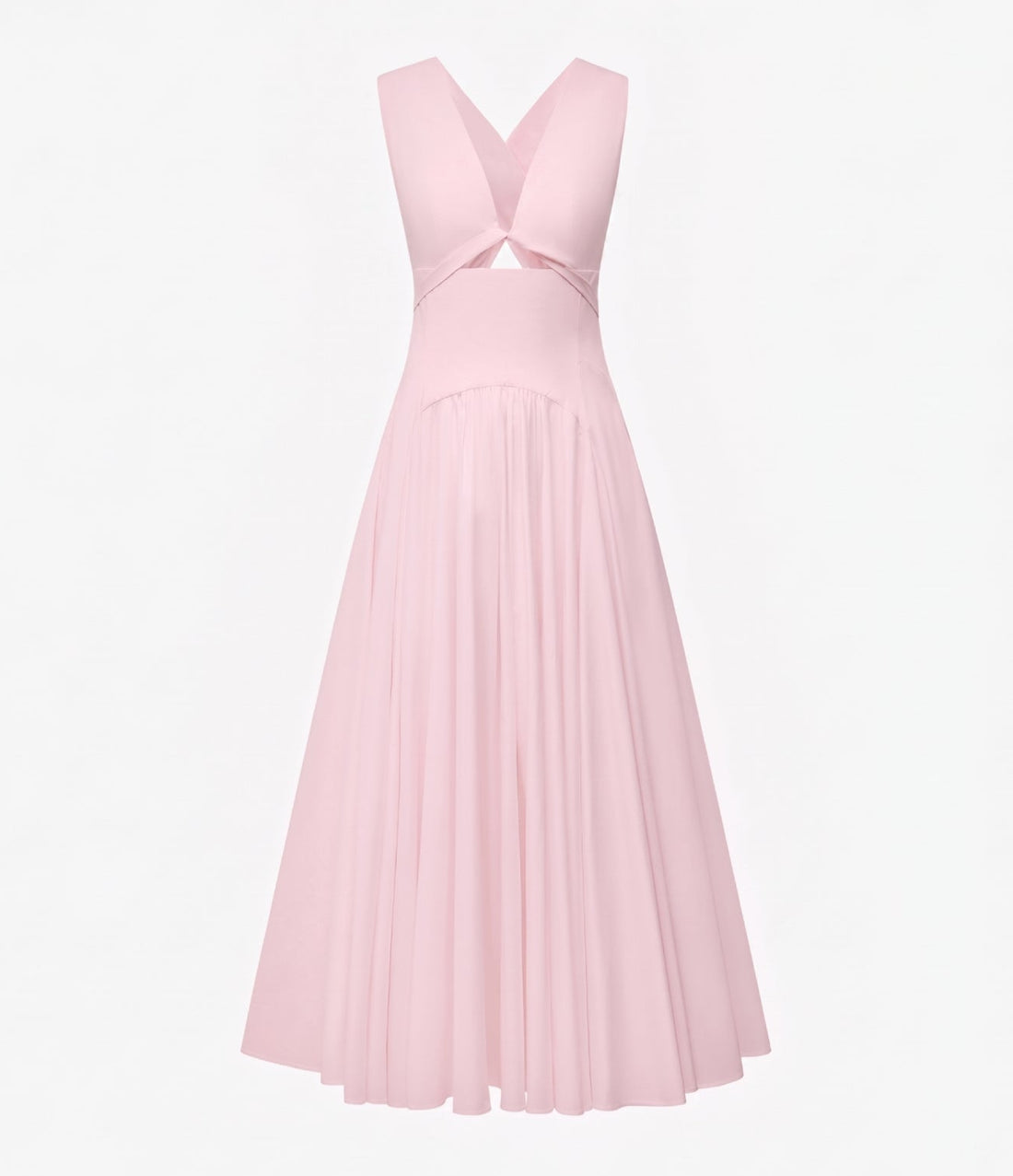Another Tomorrow Cutout Circle Dress in Quartz – Cotton Women's Dress
