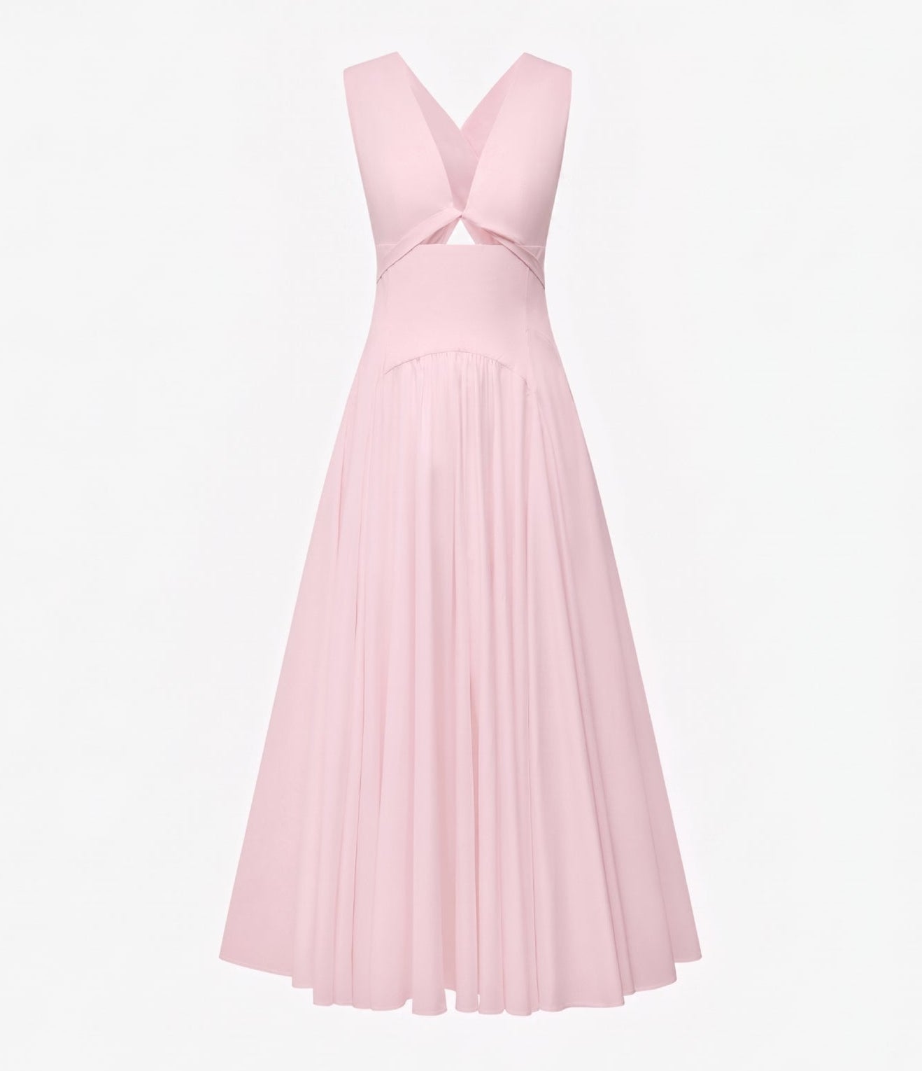 Another Tomorrow Cutout Circle Dress in Quartz – Cotton Women's Dress